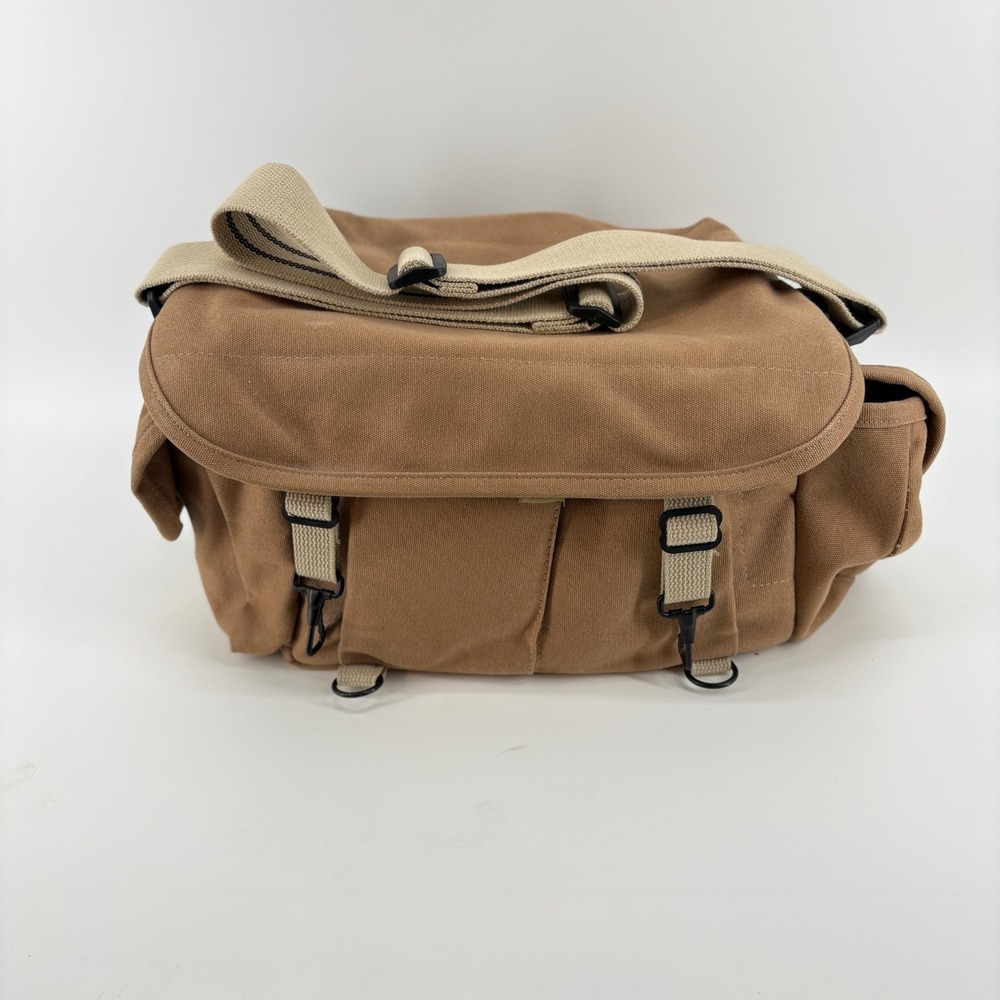 Domke F-2 Original Camera Bag Canvas Made in USA Padded Insert Shoulder Brown